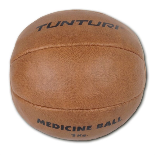 Tunturi Medicinbold - 1 kg i brun