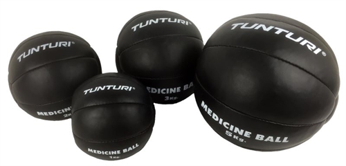 Sorte Tunturi Læder Medicinbolde