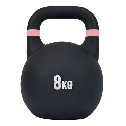 Tunturi Competetion Kettlebell - 8 kg i sort og pink