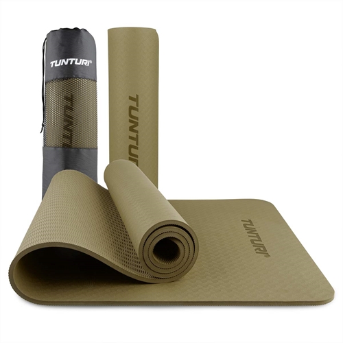 Tunturi 8mm Yogamåtte - Khaki