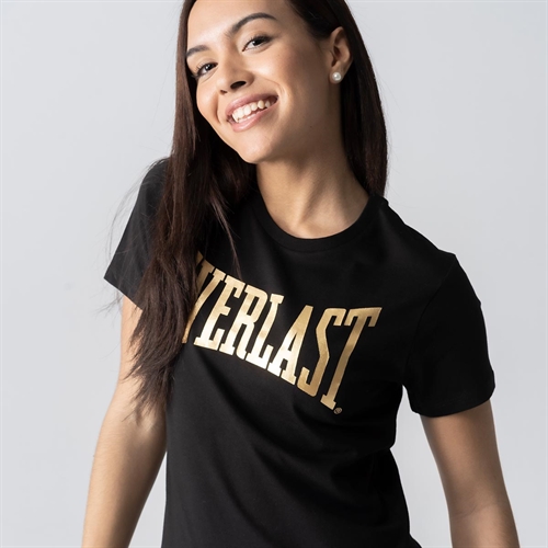 Dame smiler mens hun har Everlast Lawrence T-shirt - Sort