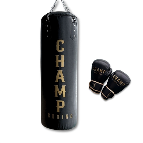 Champ Boksesæt 18 kg - Sort/Guld
