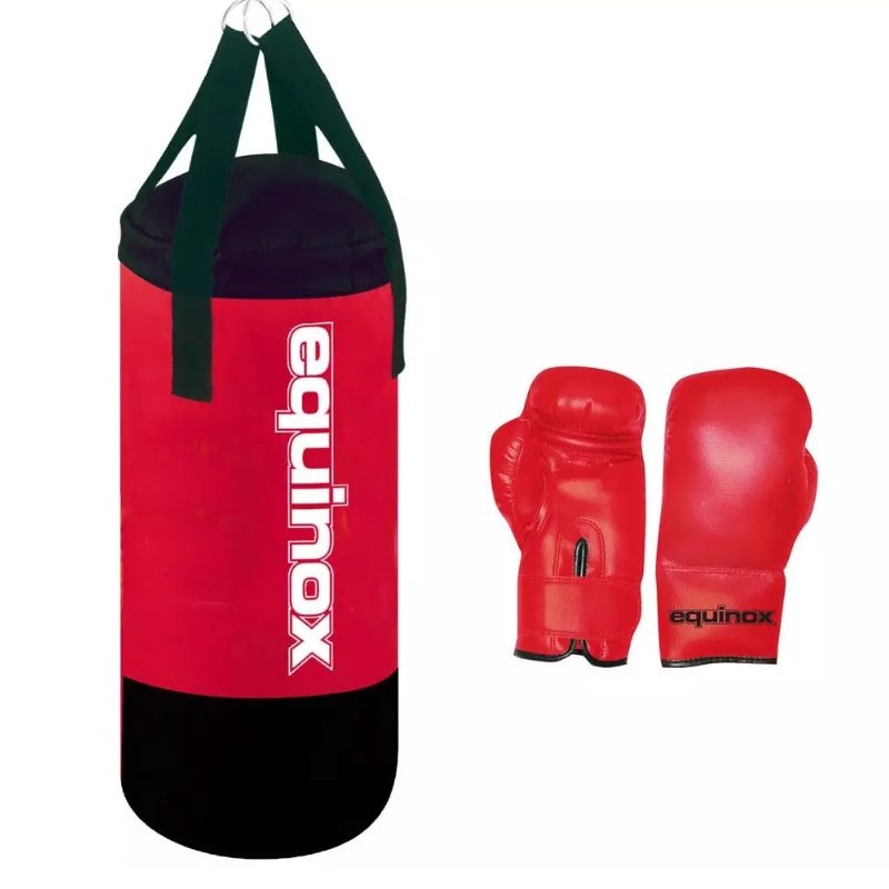 Toorx Junior Boksesæt 6 kg. med handsker i sort og rød