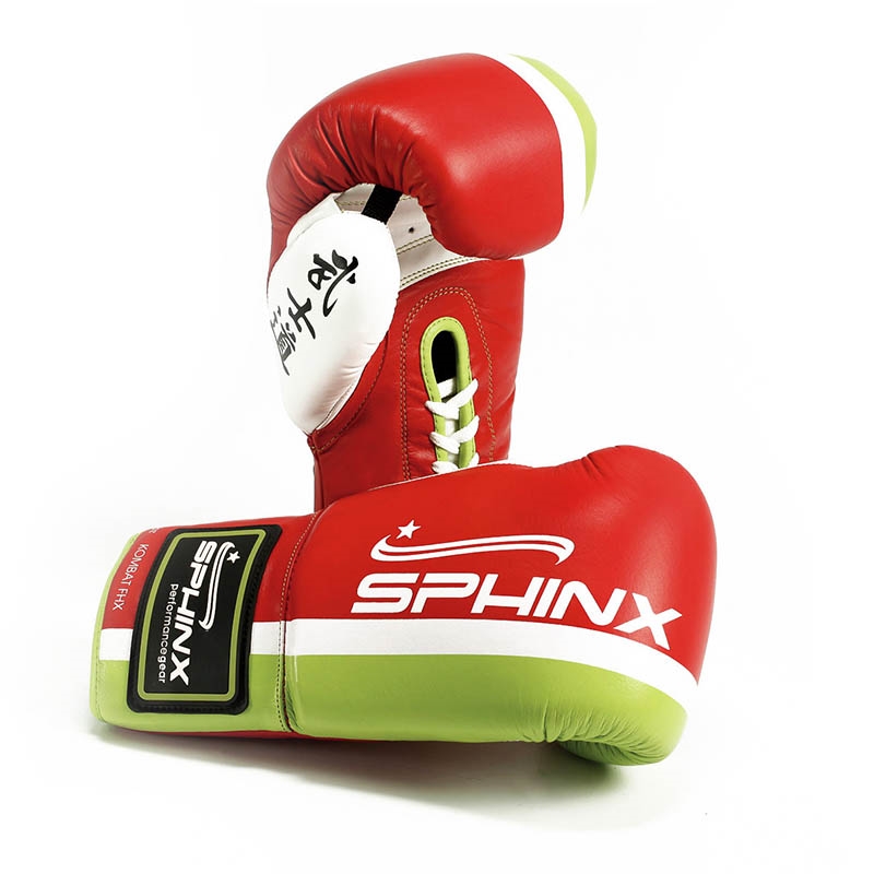Sphinx Pro Fight Kombat FHX Boksehandsker i rød og lime