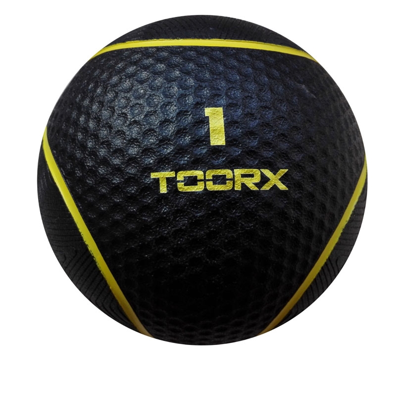 Toorx Medicinbold - 1 kg i sort og gul