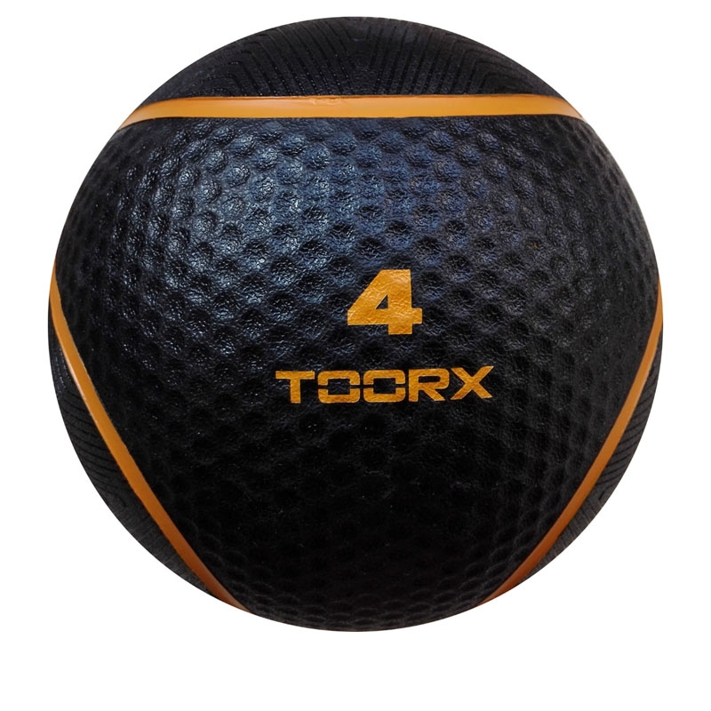Toorx Medicinbold - 4 kg i sort og orange