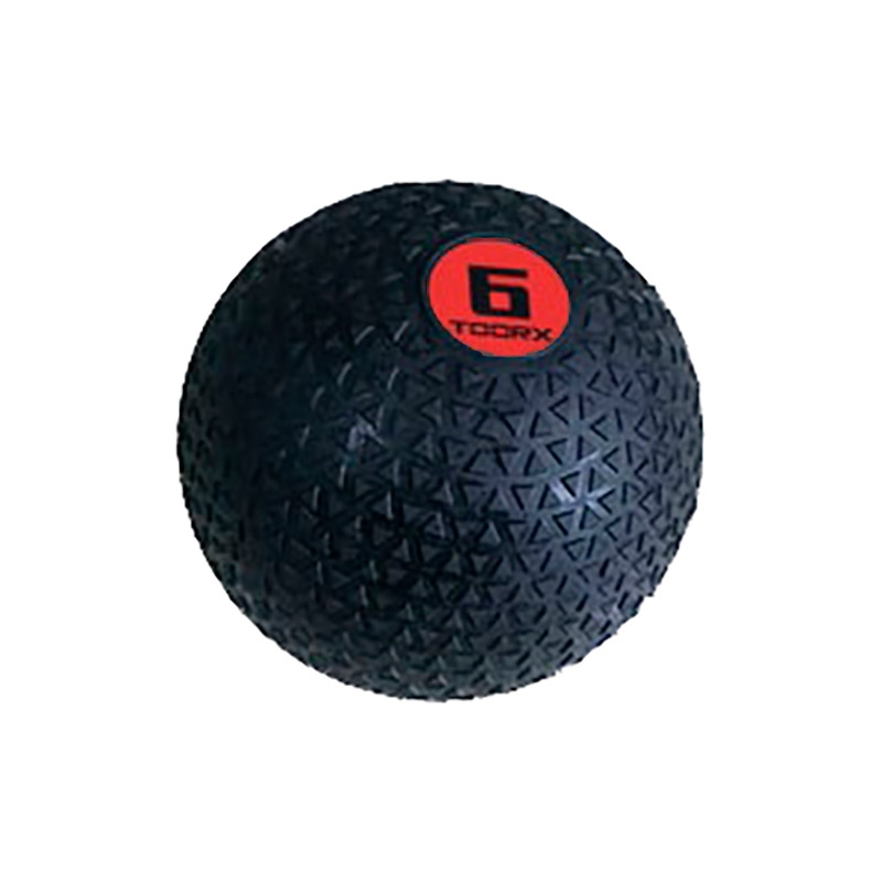 Toorx Slam Træningsbold - 6 kg / Ø 23 cm i sort og rød
