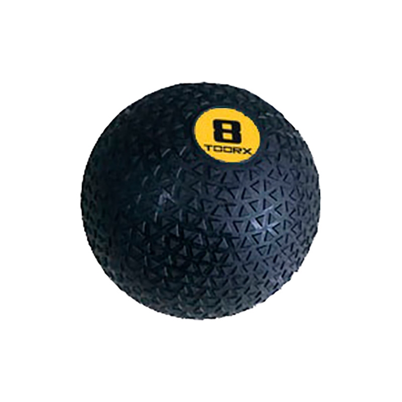 Toorx Slam Træningsbold - 8 kg / Ø 23 cm i sort og gul