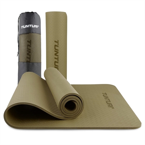 Tunturi 8mm Yogamåtte - Khaki